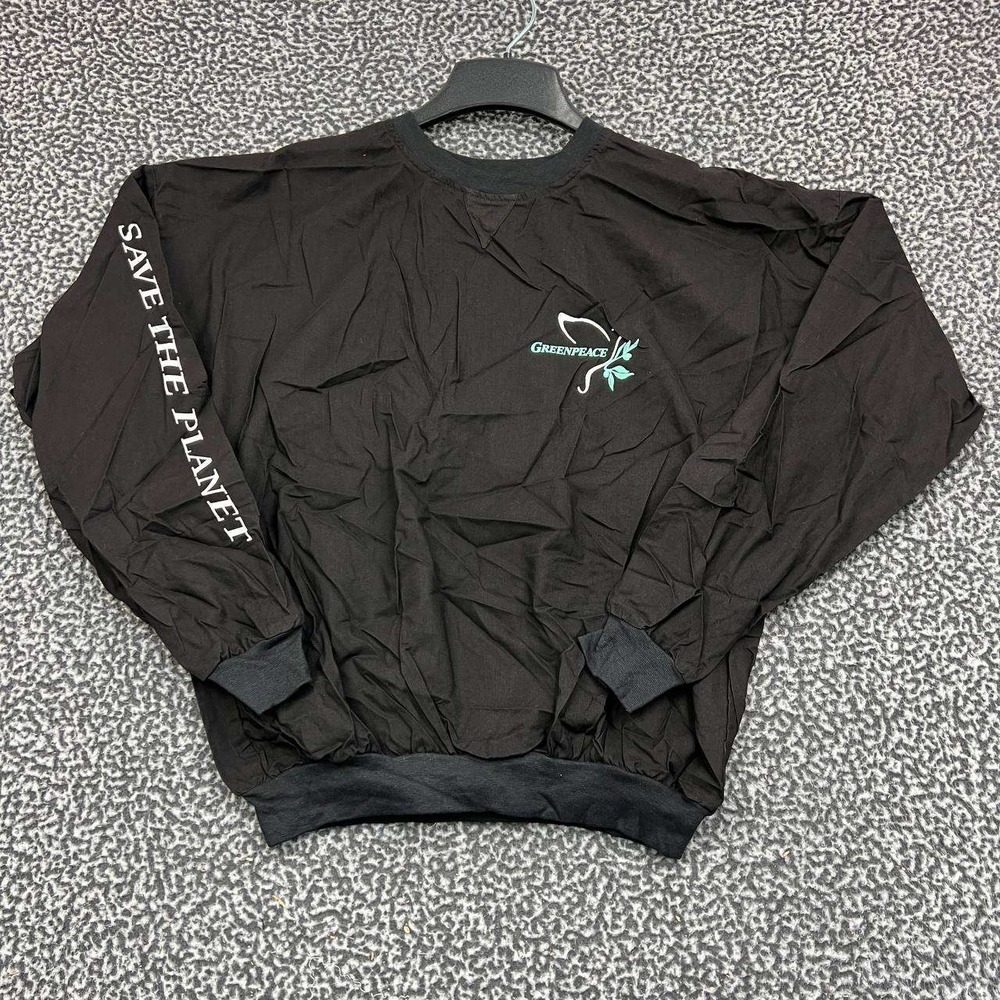 Vintage Greenpeace Save The Planet Shirt Men S-M Todd Long‎ Sleeve Deadstock New